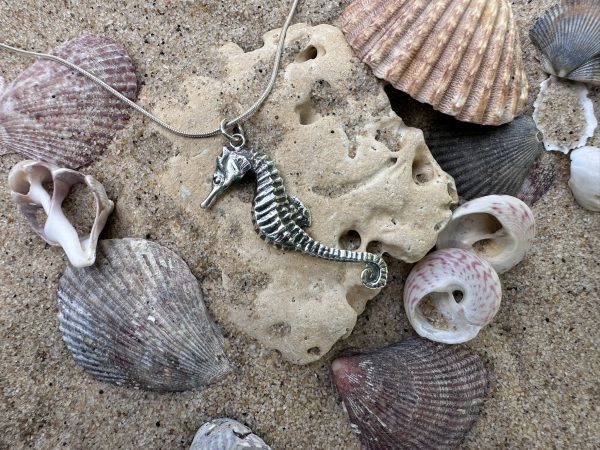 Seahorses Silver Pendant Necklace - Image 6