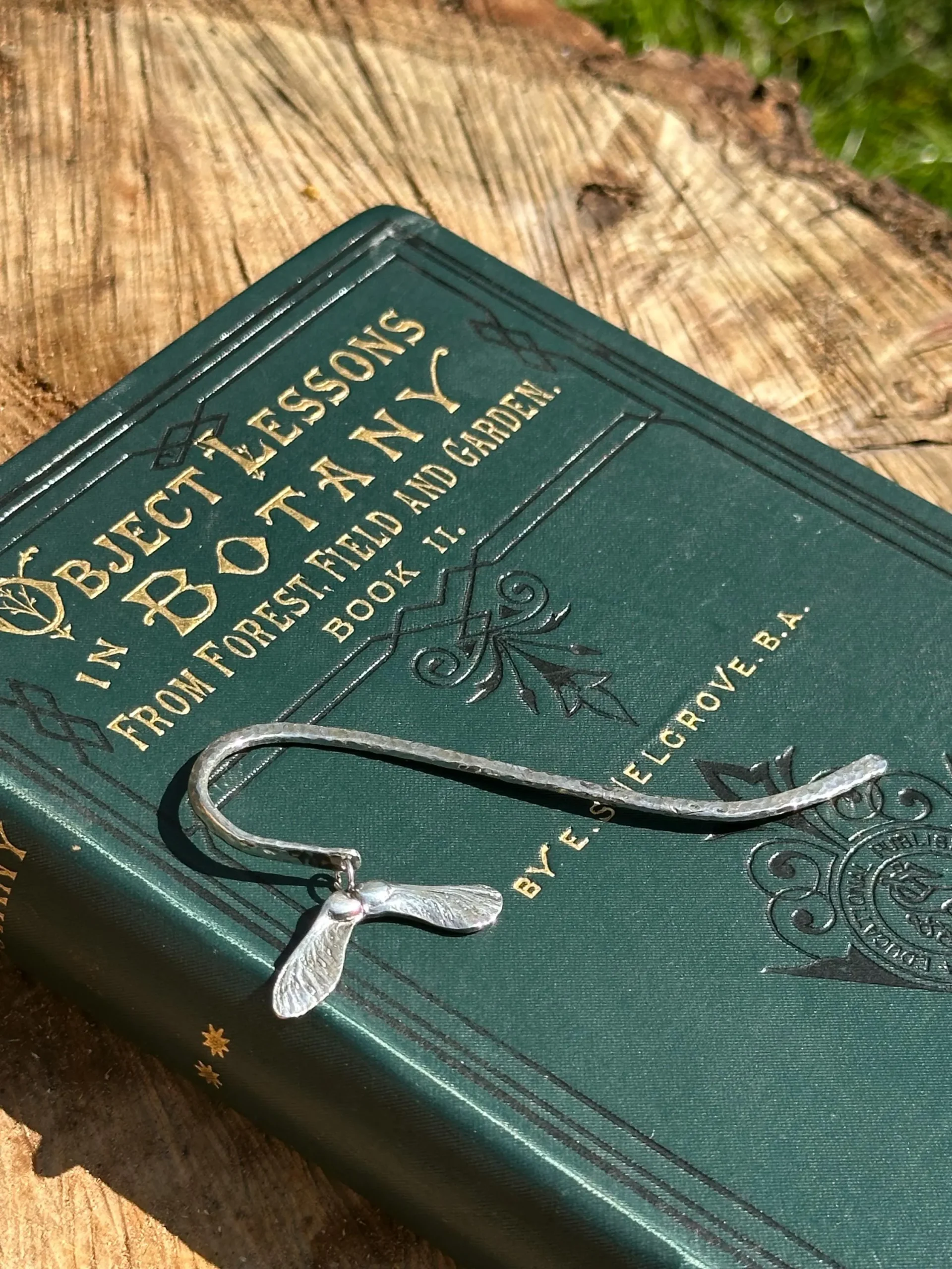 Maple Seed Silver bookmark
